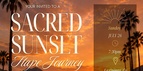 Sacred Sunset Hape Journey