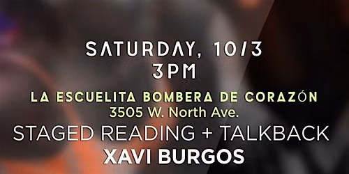 AfroFuturist Weekend 2026: Xavi Burgos staged reading and talkbalk