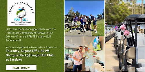 Renovate San Diego's 4th Annual PAR-TEE Charity Non-Golfers Golf Tournament