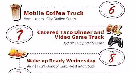 Resident Appreciation Week- College Suites at City Station 4\/6-4\/10