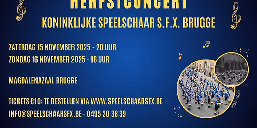 Herfstconcert Koninklijke Speelschaar S.F.X. Brugge