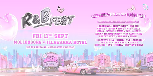 R&B Fest Is Coming To Wollongong!