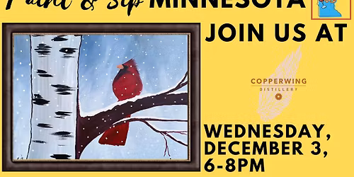 December 3 Paint & Sip at Copperwing Distillery 