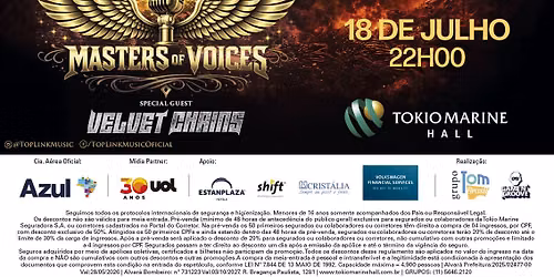 MASTERS OF VOICES em S\u00e3o Paulo