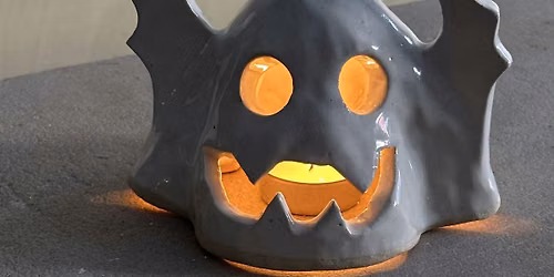 Ceramic Halloween Tealight Holders with Liz Adejumo!