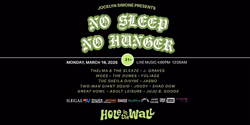 Jocelyn Simone presents NO SLEEP NO HUNGER (SXSW 2026)