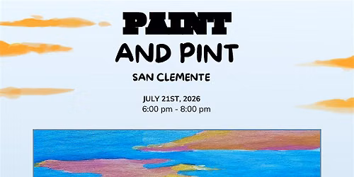 Jumping Dolphins Paint and sip in SAN CLEMENTE!
