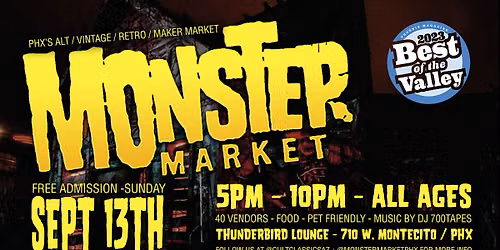MONSTER MARKET Halloween Alt \/ Vintage Retro Night Market - Phoenix, AZ