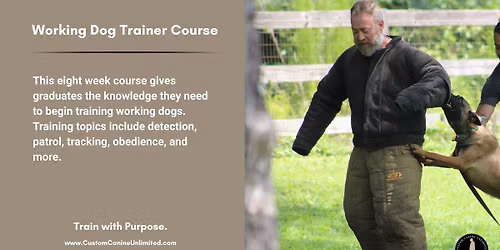 Working Dog Trainer Course