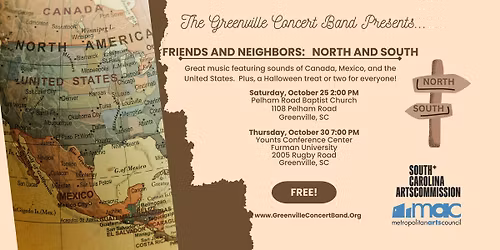 Fall Concert:  Friends & Neighbors:  North and South