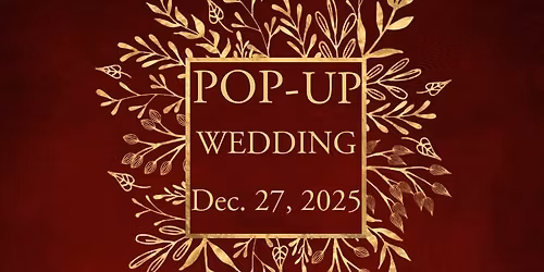 Pop Up Wedding