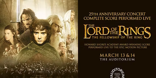 The Lord of the Rings: The Fellowship of the Ring - Live In Concert