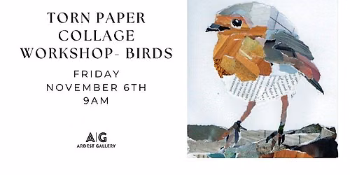 Torn Paper Collage Workshop -  Birds