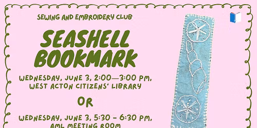 Sewing and Embroidery Club @ AML