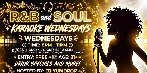 R&B and Soul Karaoke Wednesday