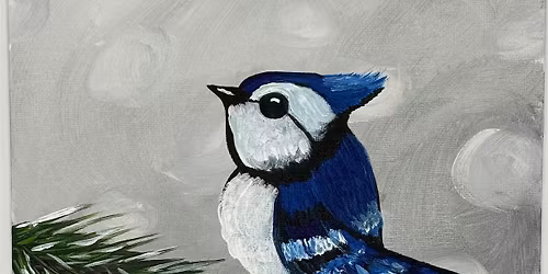 Winter Bird Paint and Sip