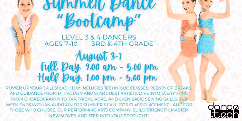 Dance Bootcamp Ages 7-10