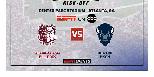 Cricket MEAC\/SWAC Challenge Kick-Off: Alabama A&M vs Howard Bison at Center Parc Stadium