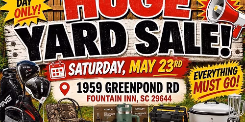 Yard Sale on Greenpond Rd