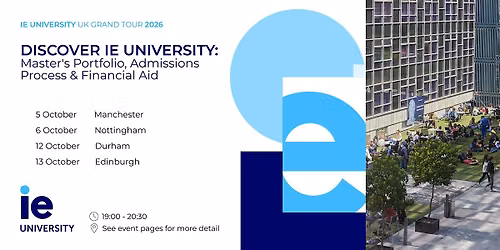 Discover IE University: Master's portfolio, admissions process and financial aid