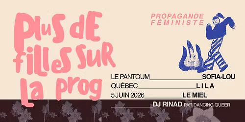 PLUS DE FILLES SUR LA PROG QU\u00c9BEC + LE PANTOUM