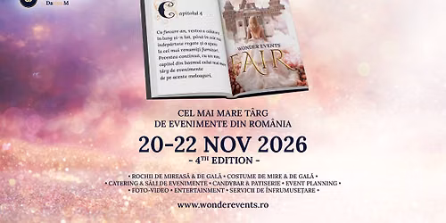 Wonder Events Fair 4th edition | 20-22 noiembrie 2026