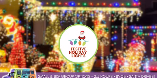 Festive Lights: Holiday Lights Bus Tour - Plymouth
