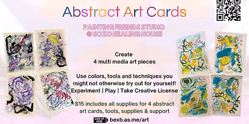 Abstract Art Multi Media - Weekday Paint Party