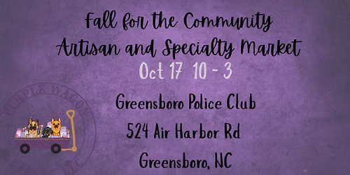 Fall in the Community: An Artisan and Specialty Market