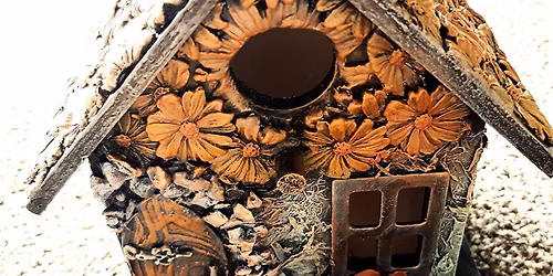 A Birdhouse Art workshop with Purple Meadow Arts and Crafts on Saturday 21st February, 2026