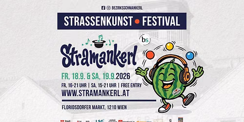 Stramankerl Stra\u00dfenkunst Festival 2026 - Schlingermarkt