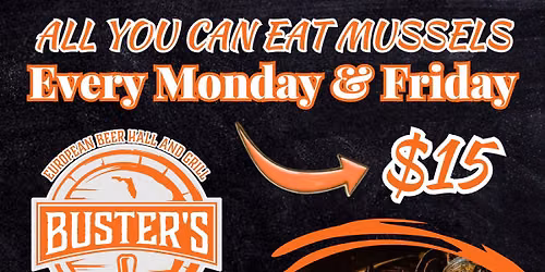 All You Can Eat Mussels - Buster's Sanford