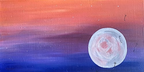 Join our Calm and Tranquil Night time Wishes paint and sip painting event