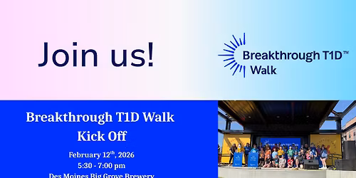 Breakthrough T1D Walk Kick Off