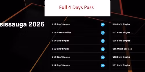 WTT Youth Contender Mississauga 2026