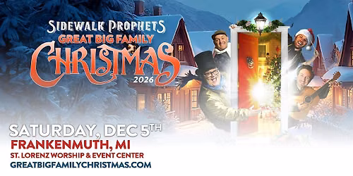Sidewalk Prophets - Great Big Family Christmas Frankenmuth, MI