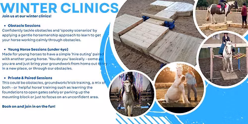 Pickering Grange Winter Clinics - Obstacles\/Young Horse\/Private