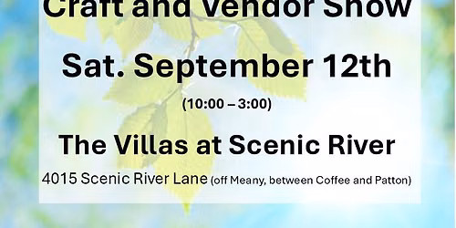 September Craft and Vendor Show