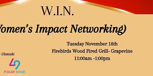 Women's Impact Network (WIN) Monthly Lunch- November