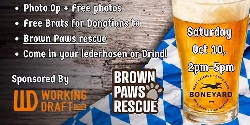 Brown Paws Rescue at The Boneyard for Dogtoberfest