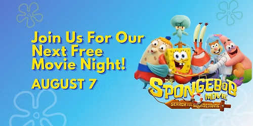 FREE MOVIE & SWIM! Spongebob - The Search for Squarepants