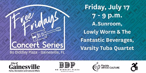 Free Fridays - A.sunroom, Lowly Worm & The Fantastic Beverages, Varsity Tuba Quartet