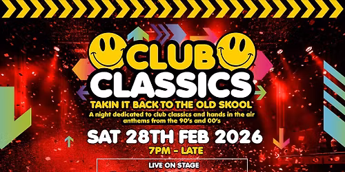 Club Classics 90\u2019s & 00\u2019s - Huddersfield