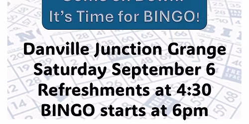 Monthly Bingo & Refreshments!