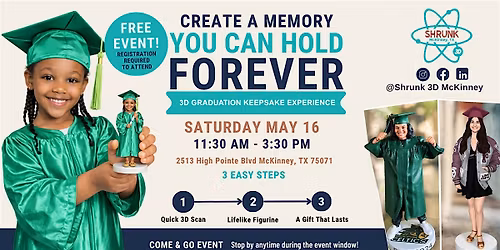 3D Graduation Experience | Free Keepsake Event (Class of 2026)