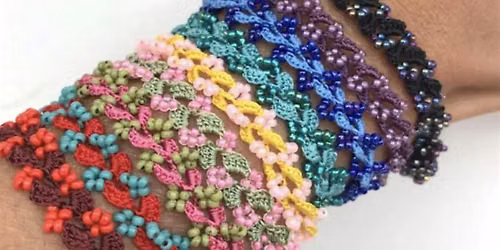 Intro to Turkish Oya Crochet - Blossom beaded bracelets