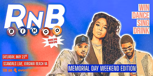 R&B BINGO: Memorial Day Weekend Edition at Scandals Live!