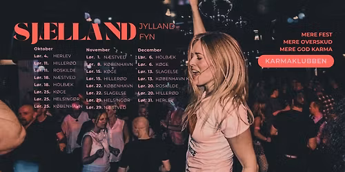 ROSKILDE \u2022 Karmaklubben \/\/ Dansefest \u2022 L\u00f8rdag 20. december