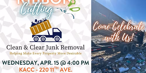 Ribbon Cutting - Clean & Clear Junk Removal