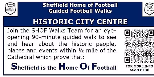 SHOF Guided Football Walks 2026 - Football's Historic City Centre